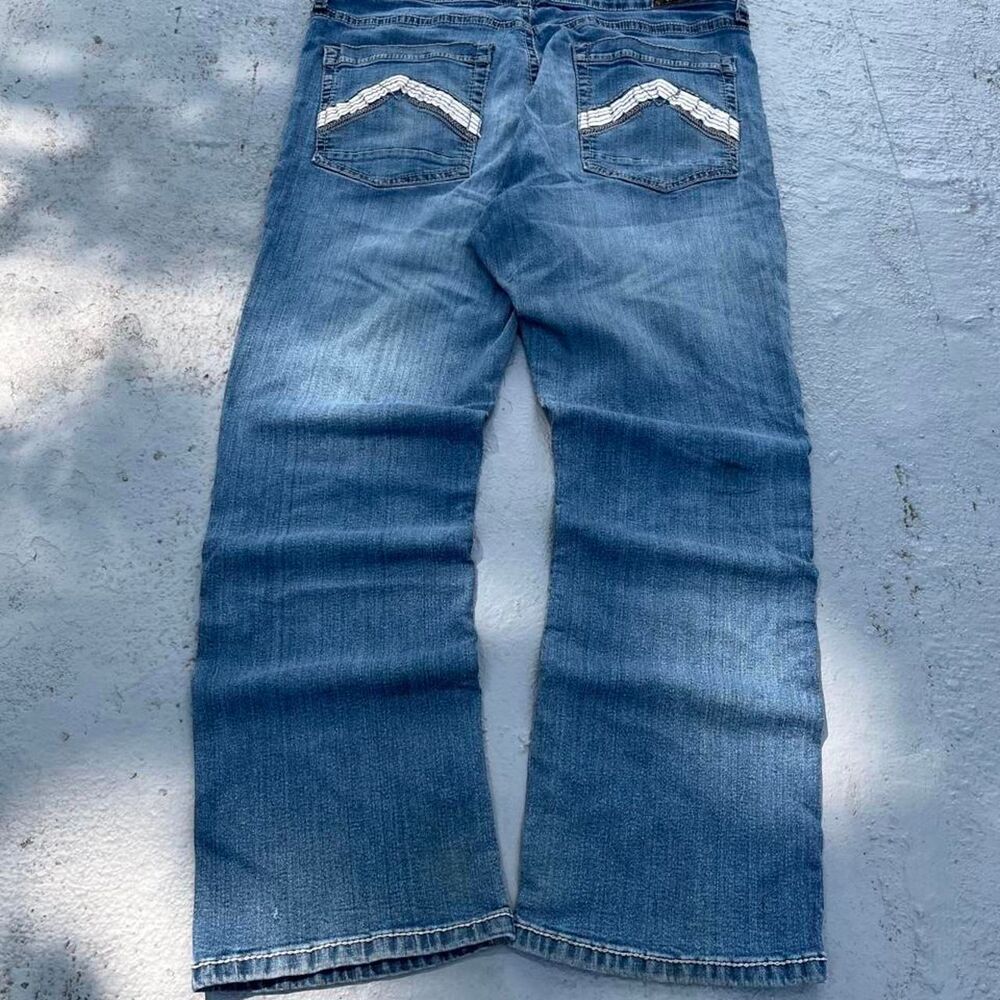 Lazer Men's Blue and Navy Jeans